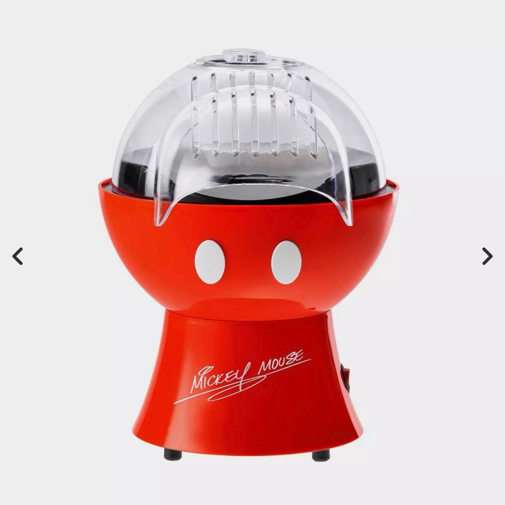 Disney Mickey Mouse Red and Black Popcorn Popper - Picture 2 of 4
